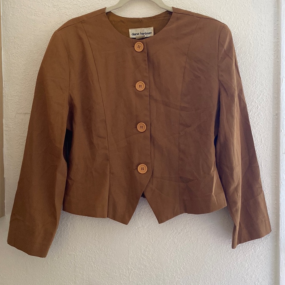 Diana Hartman Blazer top Mustard yellow